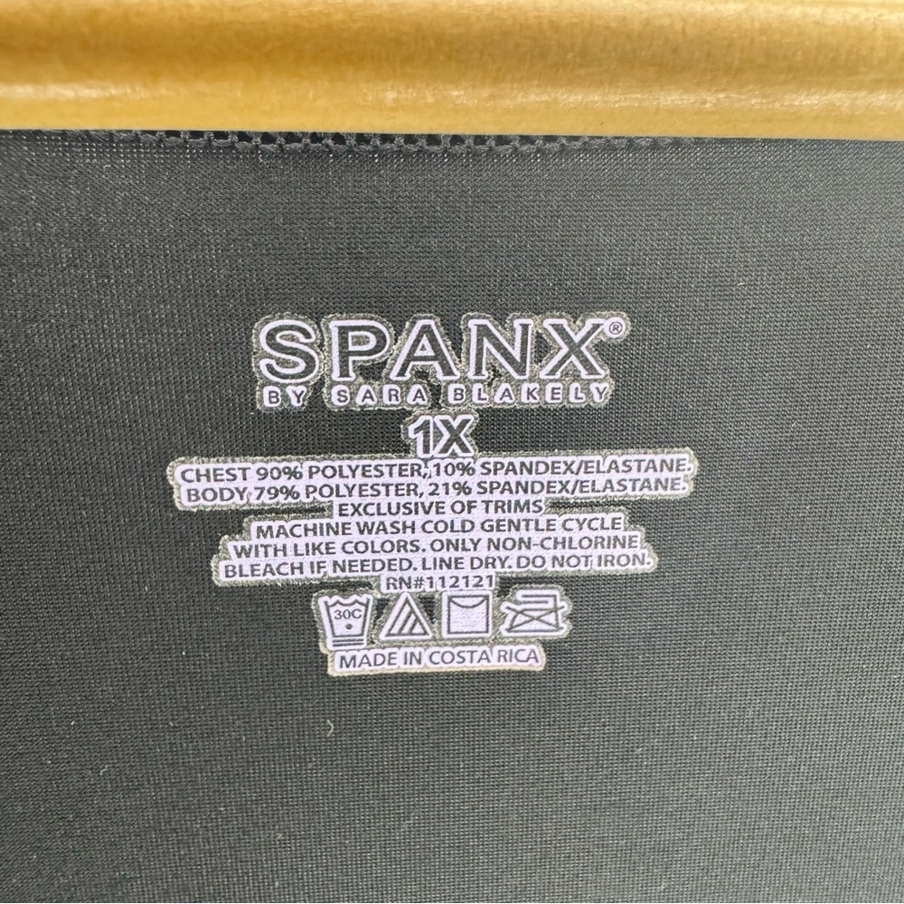 SPANX by Sara Blakely Black Shaping Tank Full Coverage Bodysuit – Size 1X - Picture 6 of 6